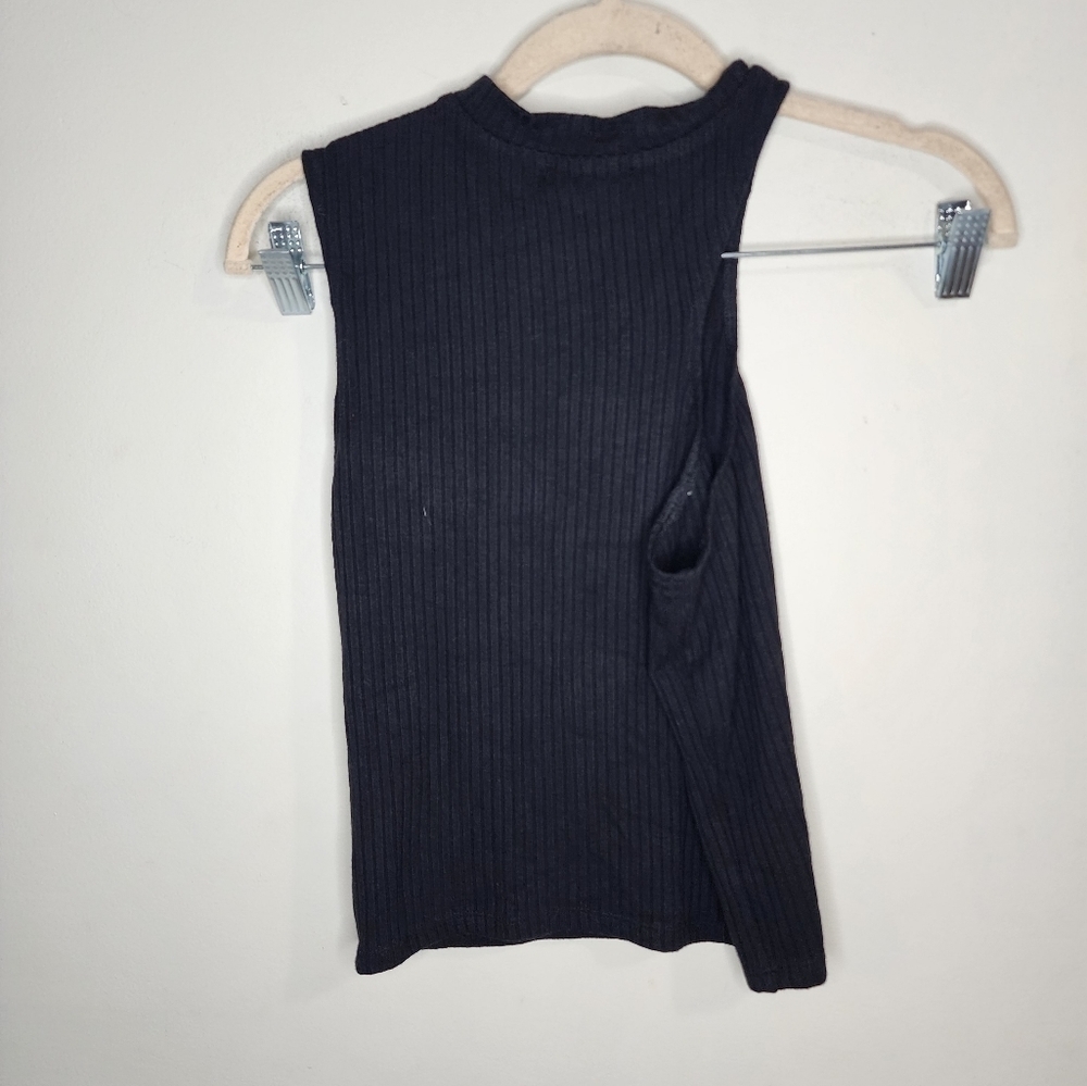NWT n:PHILANTHROPY Black Ribbed Sleeveless Women Small Soleri High Neck Tank Top - Picture 8 of 8